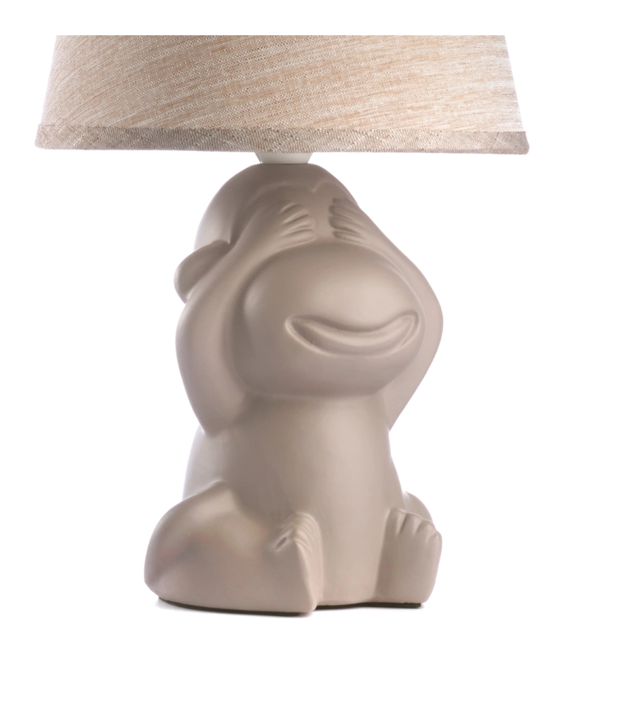 LUMETTO "MONKEY NON VEDO" MARRONE, E14